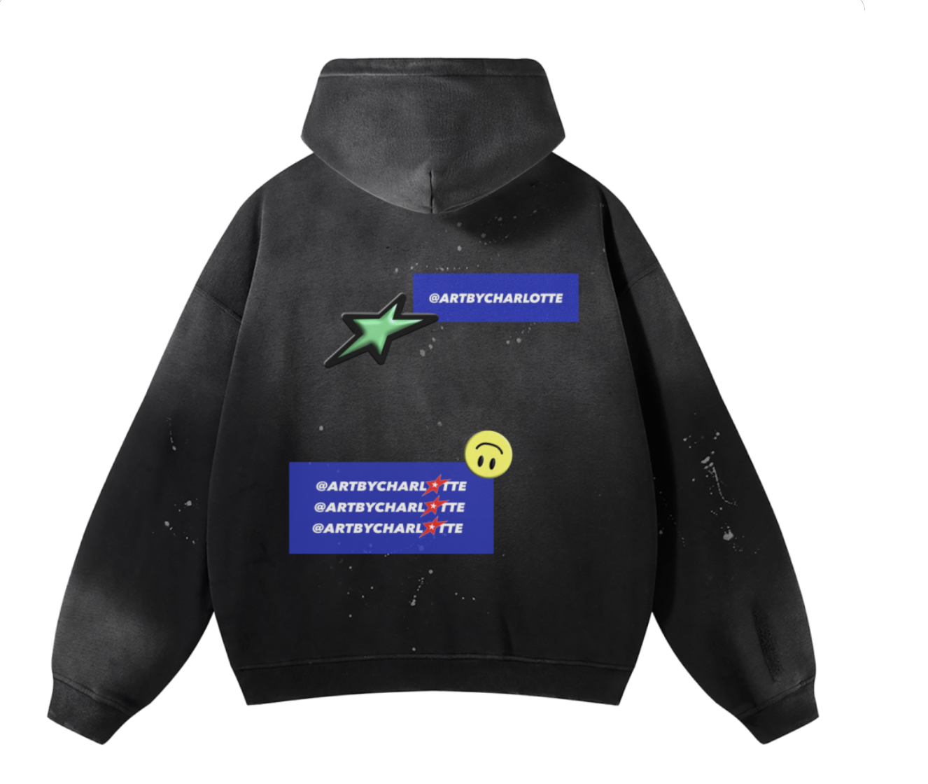 ARTBYCHARLOTTE signature logo hoodie
