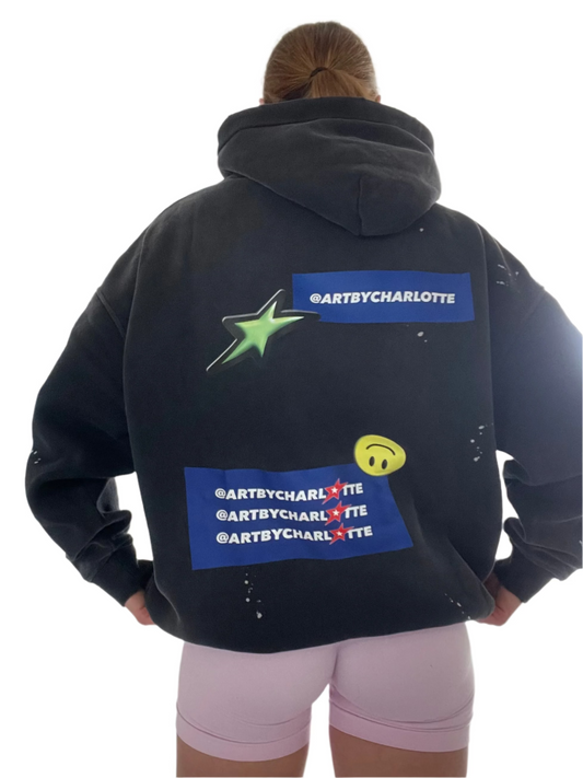 ARTBYCHARLOTTE signature logo hoodie